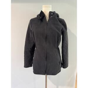 The North Face Quilted Fur Lined Hooded Parka Black Size M